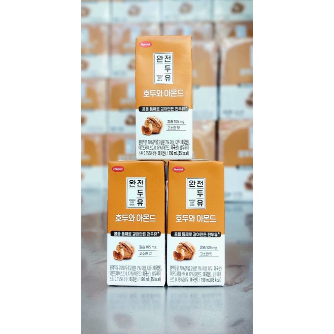 Thùng 16 Hộp - Sữa Hạt MACCA, ÓC CHÓ, HẠNH NHÂN dinh dưỡng Hàn Quốc - 190ml