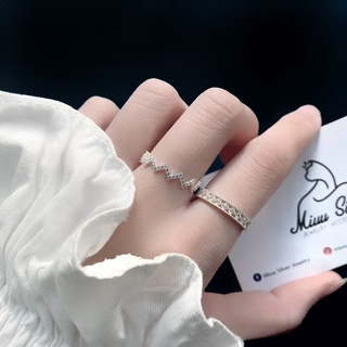 [DEAL SỐC] Nhẫn bạc nữ Miuu Silver đính đá Galix Ring