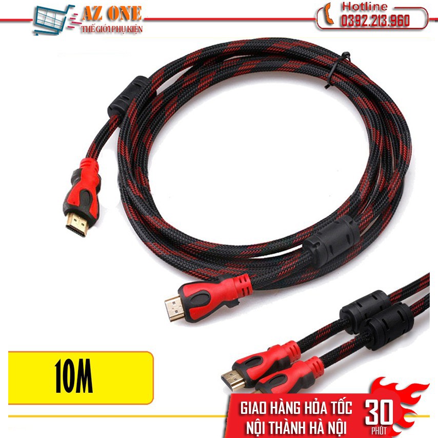 Cáp HDMI 10m bọc lưới chống nhiễu - Dây HDMI 10m bọc lưới chống nhiễu - Cáp HDMI chống nhiễu - Dây HDMI chống nhiễu