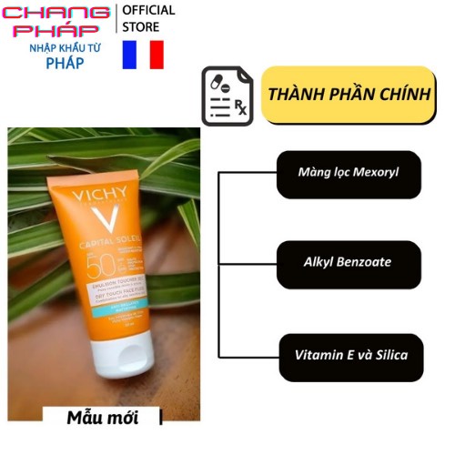 Kem chống nắng Vichy Ideal Soleil Mattifying Dry Touch Face Fluid SPF 50