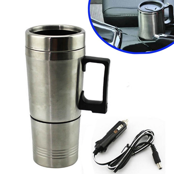 Bình Đun Nước Sôi Cho Ô Tô 12V Siêu VIP Dùng Pha Trà, Cà Phê Cực Tiện Lợi