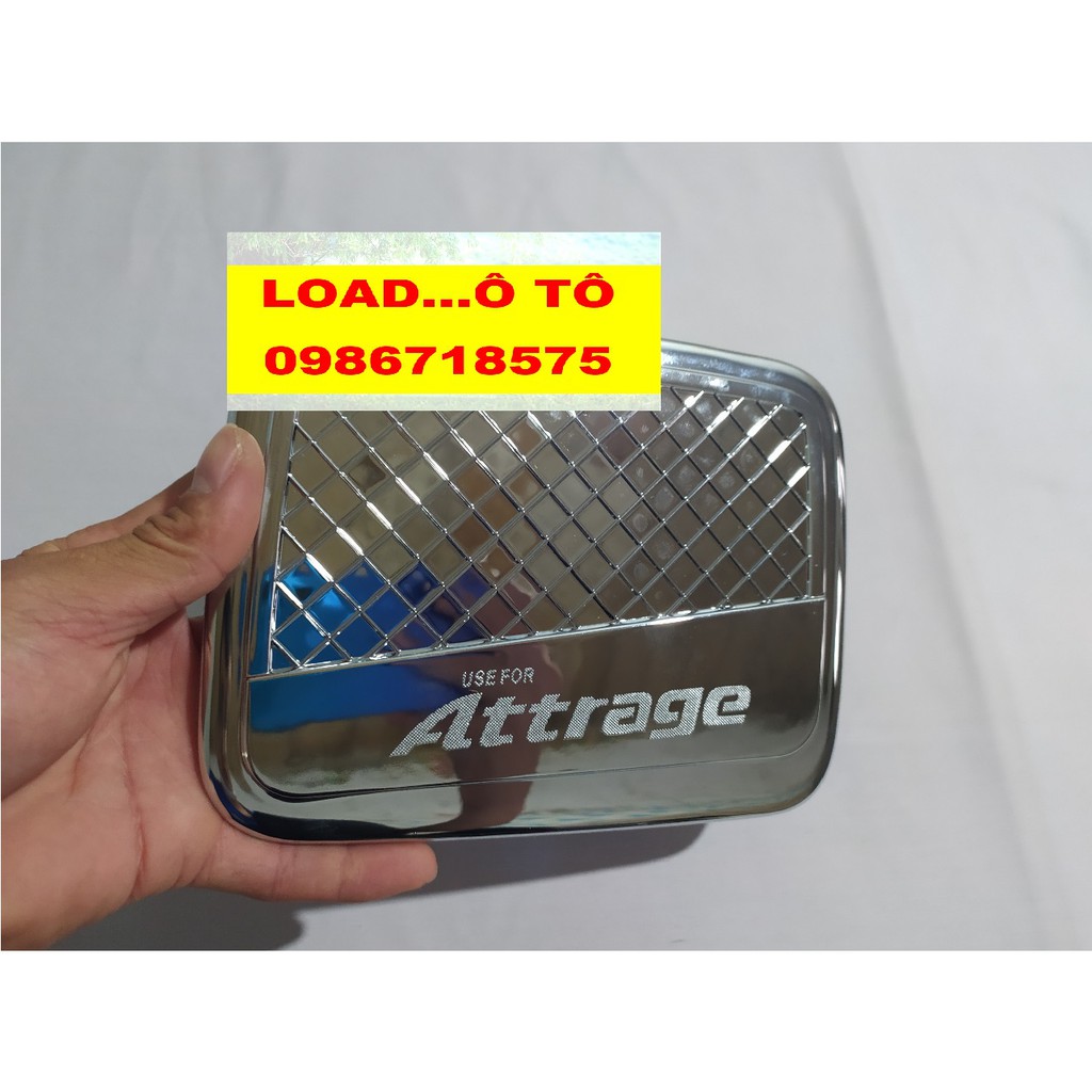 Ốp Nắp Xăng Xe Attrage 2023-2016 mạ crom Sáng Bóng Cao Cấp
