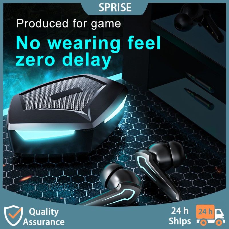 Tai Nghe Chơi Game Bluetooth Không Dây Âm Thanh Siêu Thấp Chống Ồn Hiệu Quả