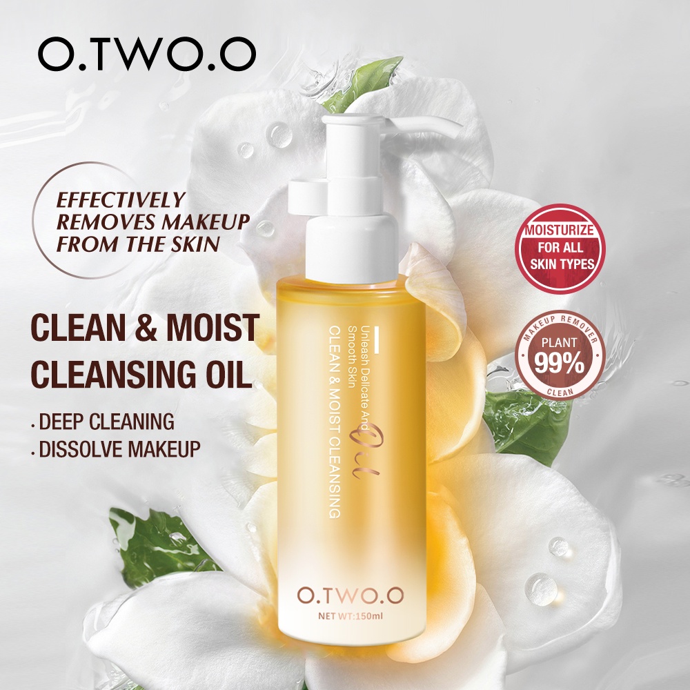Dầu tẩy trang O.TWO.O dưỡng ẩm làm sạch sâu không dính 150ml cho mọi loại da