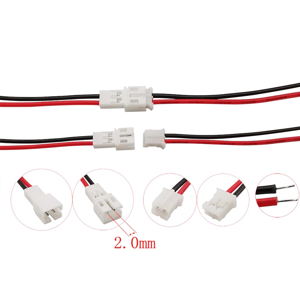 Cặp dây Bus PH2.0mm dài 40cm 2P / 3P / 4P / 5P / 6P
