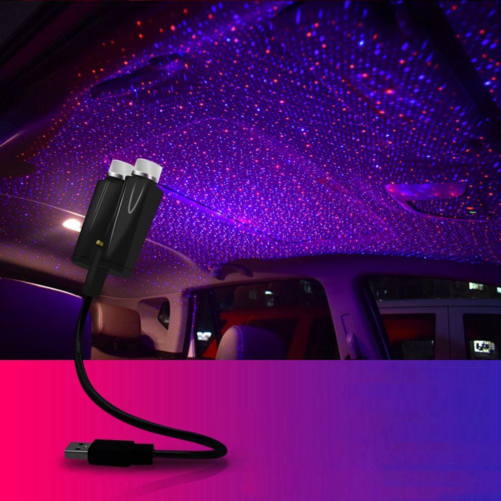 Đèn Chiếu Ánh Sáng Ban Đêm Mini Gắn Trần Xe Hơi