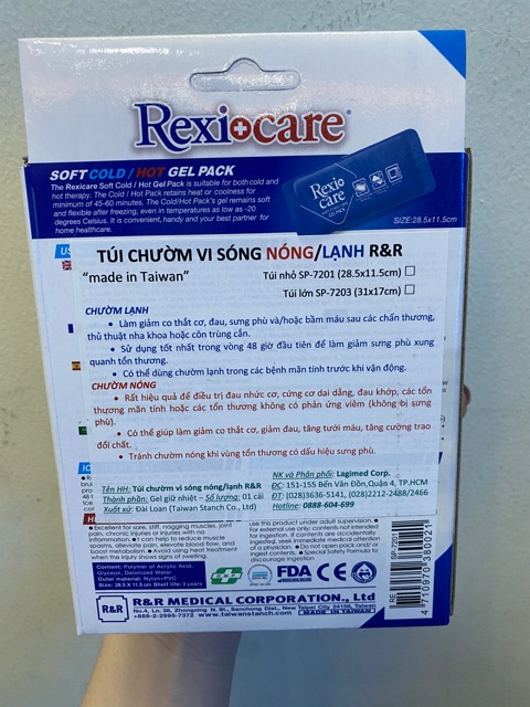 Túi Chườm Vi Sóng Nóng-Lạnh REXI+Care 28,5x11,5cm-2700128