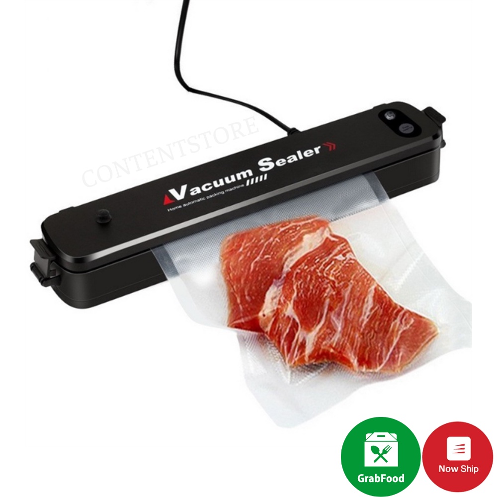 Máy Hút Chân Không TẶNG KÈM 10 TÚI Thực Phẩm Kèm Hàn Miệng Túi  Vacuum Sealer Tiện Lợi Cho Nhà Bếp