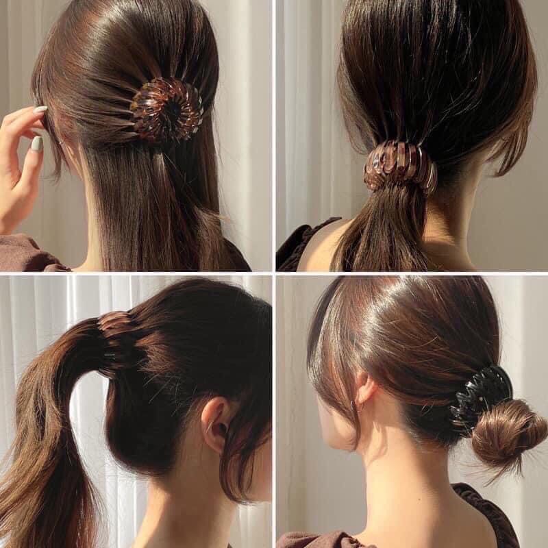 Búi tóc tổ chim - Kẹp tóc, búi tóc