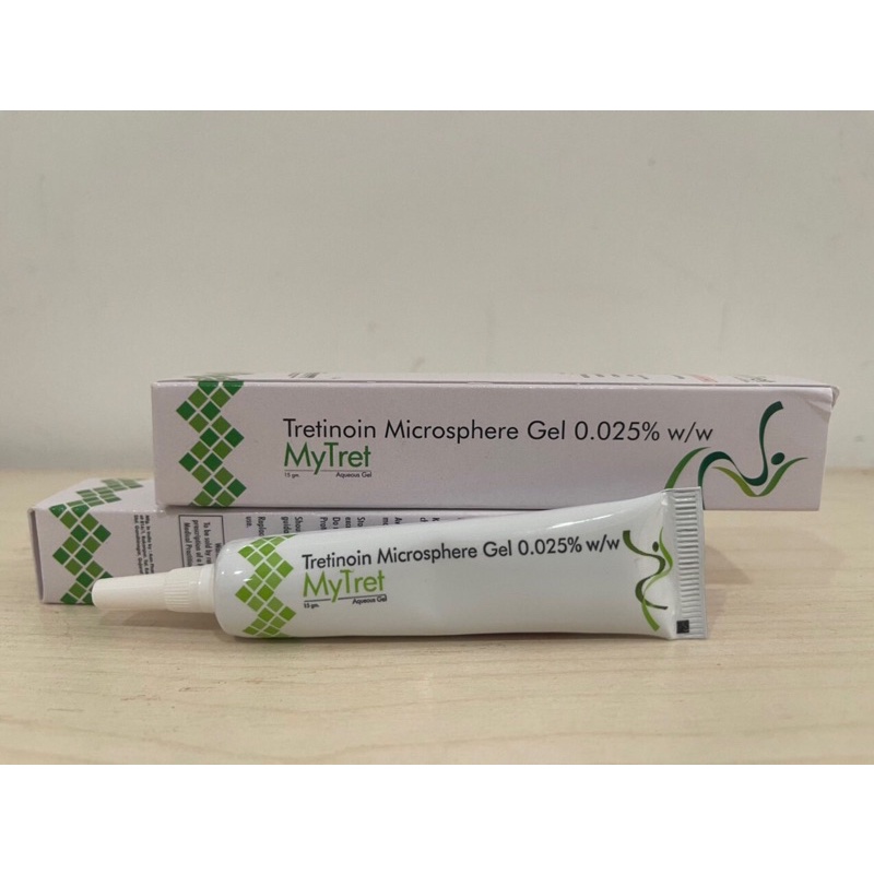 TRETINOIN MICROSPHERE GEL [ MYTRET ] 0.025 giảm mụn; trẻ hoá da.