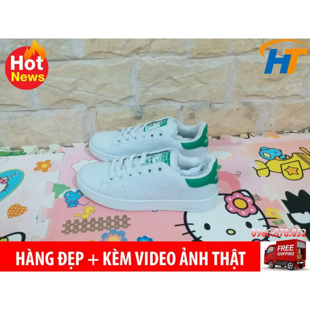 Xả Xả XẢ [Chính Hãng] ⚡[SALE OFF] Giày Adidas stan smith gót xanh lá . 2020 new HOT ✔️ ' 2021 L * XX ࿋ོ༙ ` /