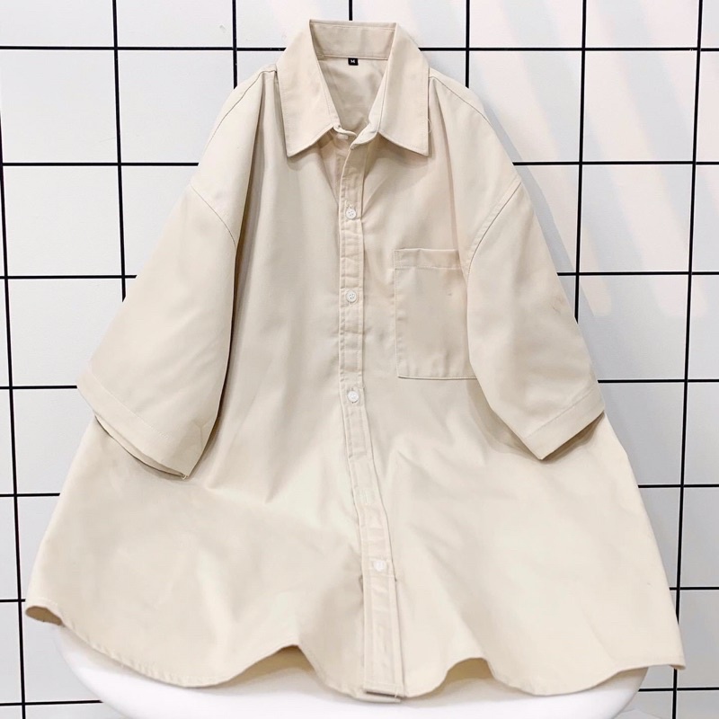 SƠ MI MET FORM NAM NỮ OVERSIZE UNISEX