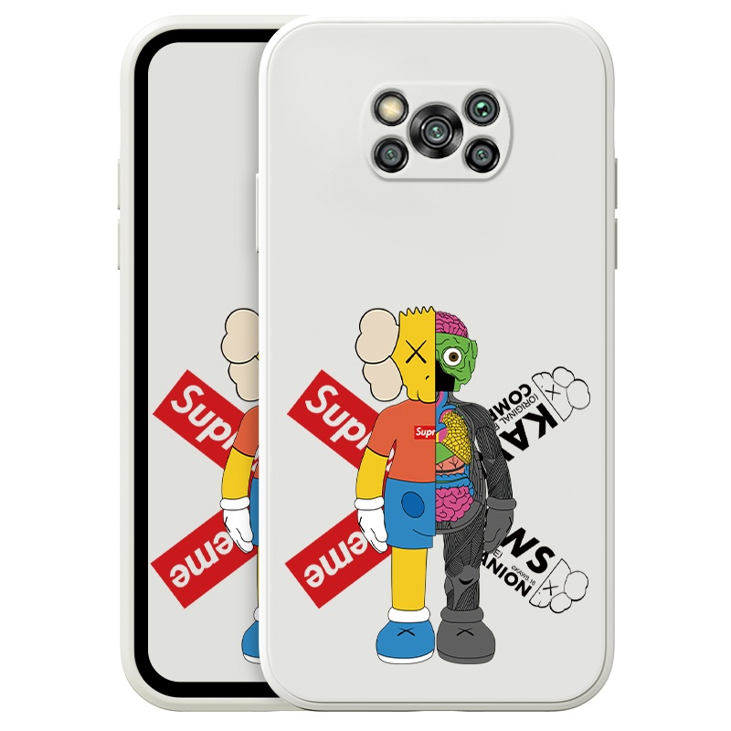 Ốp Điện Thoại In Hình KAWS Thời Trang Cho Xiaomi Mi POCO X3 Pro 11 10t Pro NFC Pro F3 8 A2 Lite Pocophone 5G Phone Casing Silicon Fashion Camera Lens Protector Full Cover simple Liquid silicone Cases