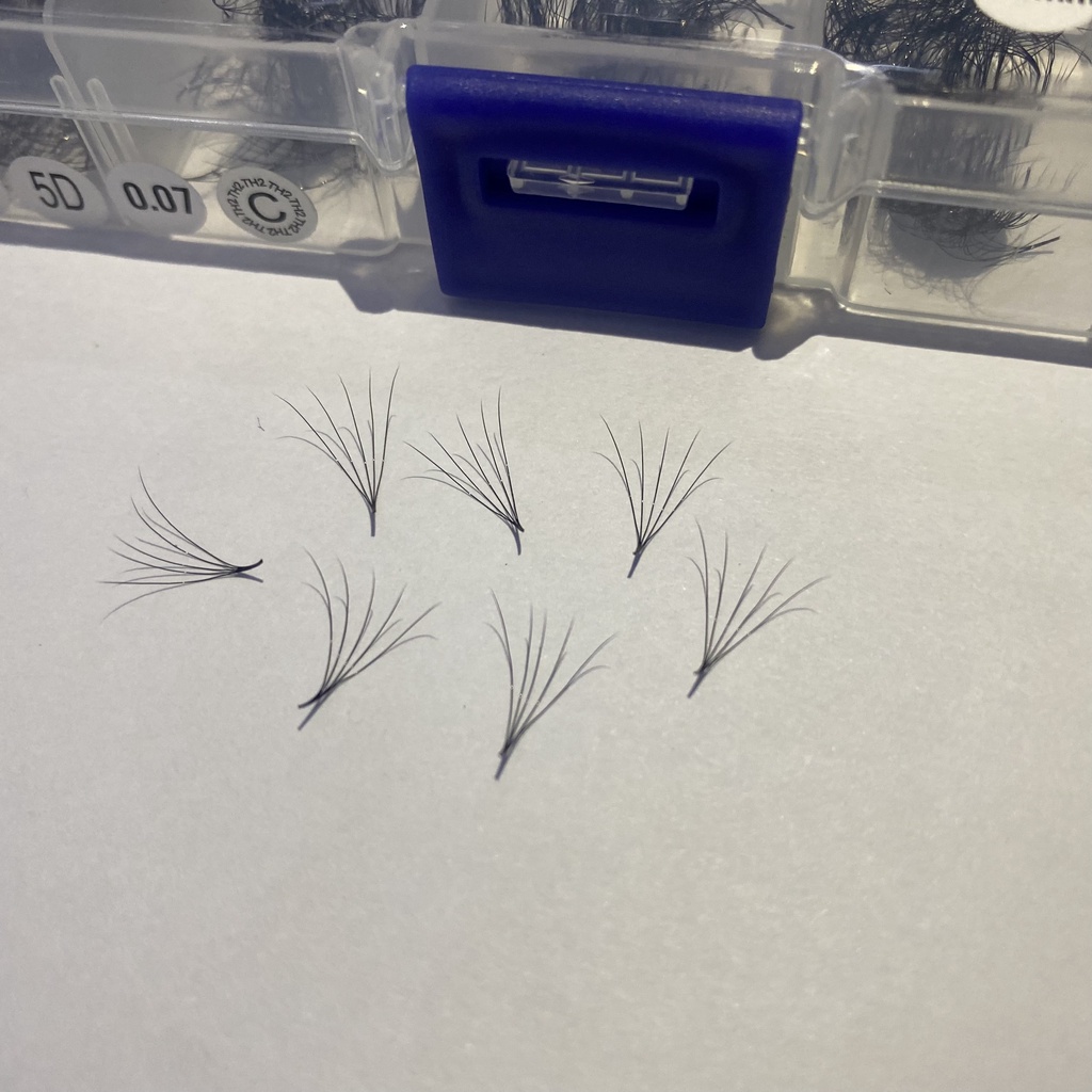 mi FAN 5D MIX (9-15)  C,CC,D 0.07 (1000fan)_dụng cụ nối mi_THÚY HÀ