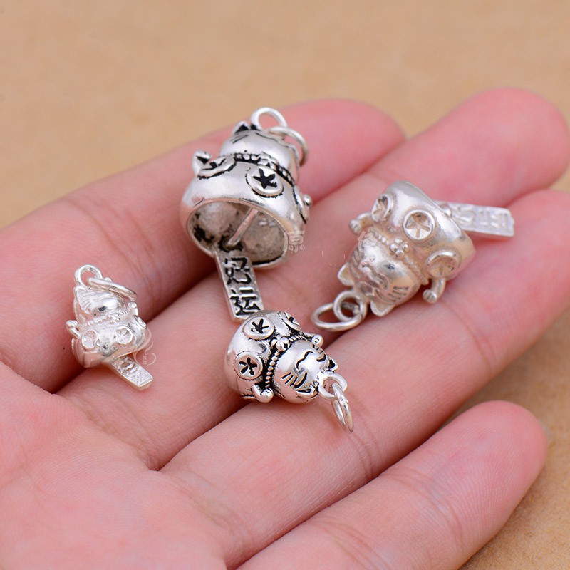 Charm bạc Móc treo mèo thần tài - Charm Bạc 925 - Mã CB190 CA150