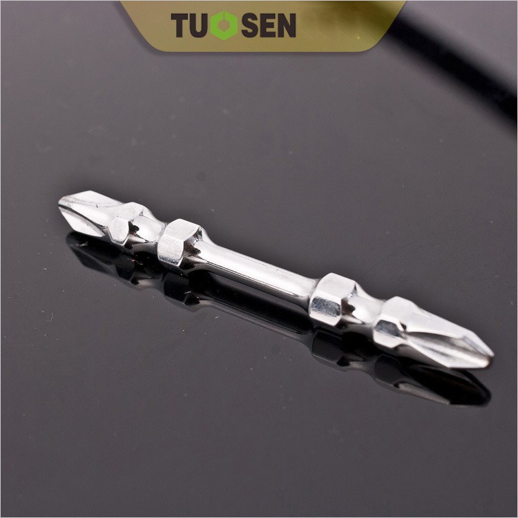 Hộp 10 mũi vặn vít 2 đầu TUOSEN - Có từ tính nam châm mạnh - Đầu bắn vít TUOSEN