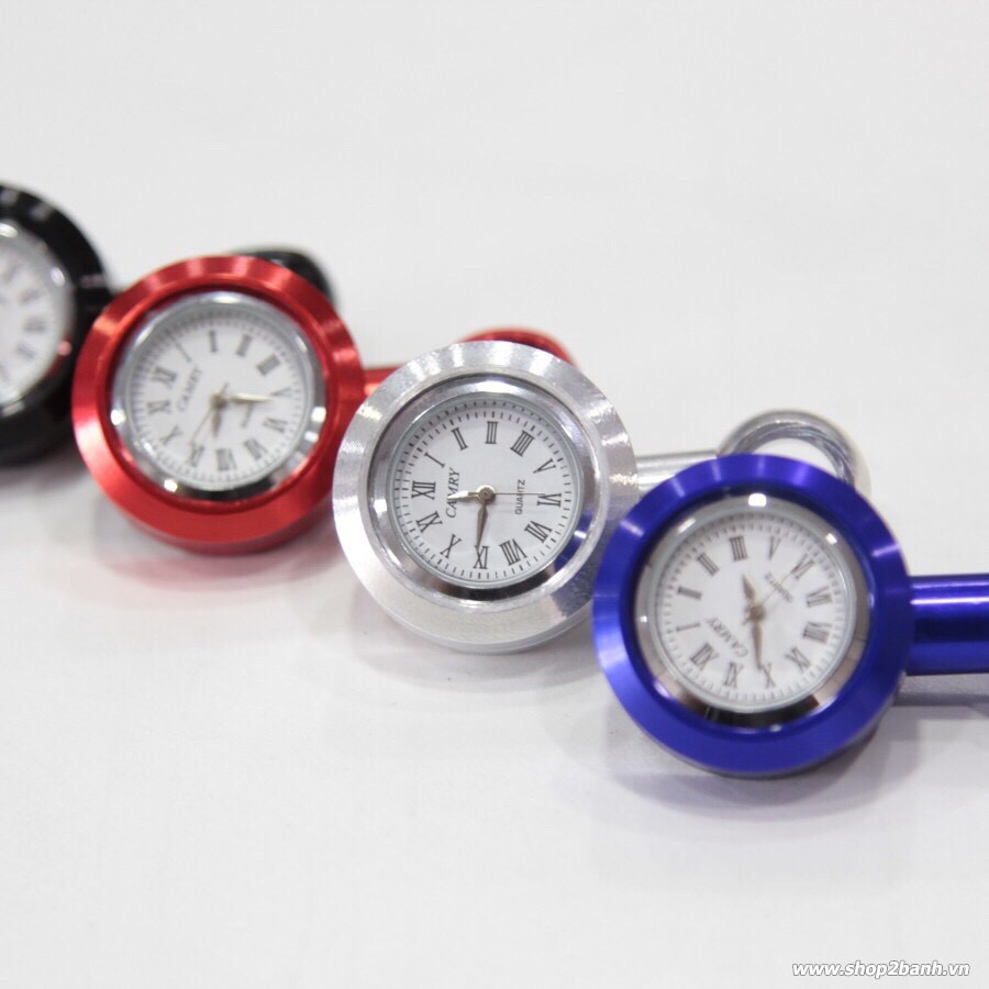 Đồng Hồ Gắn Chân Gương Xe Máy mini Chống Nước