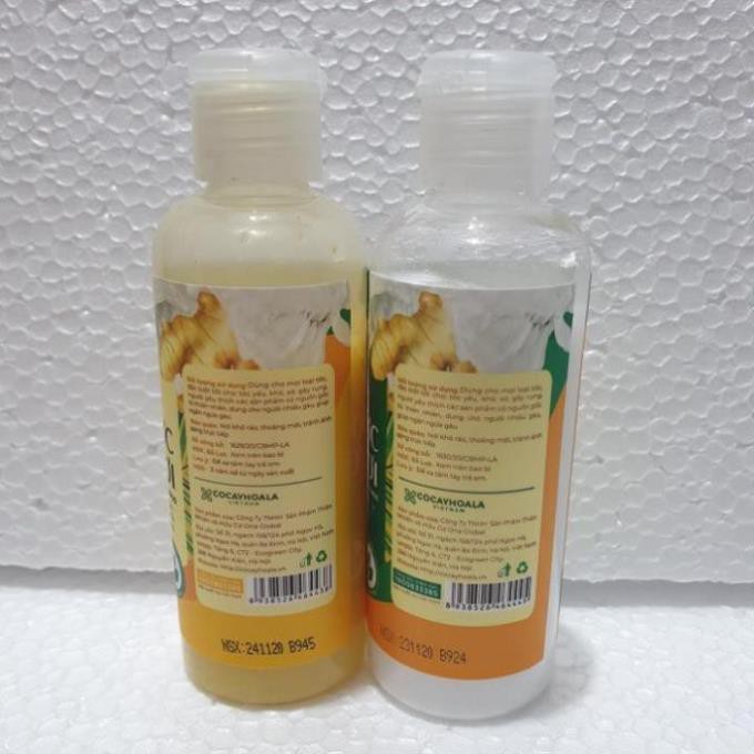BỘ MINI - COMBO DẦU GỘI XẢ THẢO DƯỢC GỪNG DỪA HỮU CƠ CỎ CÂY HOA LÁ (90gr/chai) | BigBuy360 - bigbuy360.vn