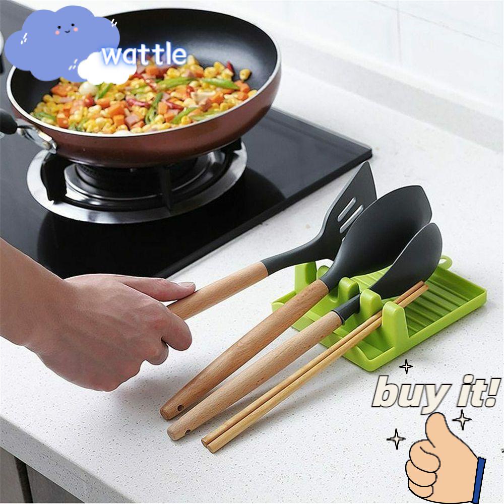 Giá Đỡ Muỗng / Nắp Nồi Bằng Nhựa Tiện Dụng Cho Nhà Bếp