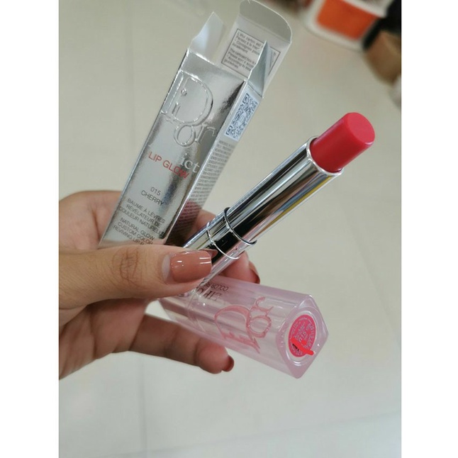 Son Dưỡng Dior 015 Cherry [Lỗi Nhẹ],Hơi Chạm Đầu,[Chính Hãng] Son Màu Hồng Nhạt,Nhẹ Nhàng,Trẻ Trung,Tặng Kèm 1 Túi Gấu.