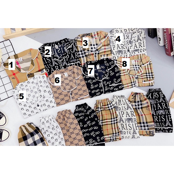 bộ pijama lụa tuyết 23 mềm mịn cực thích cho bé trai bé gái - BPLD23