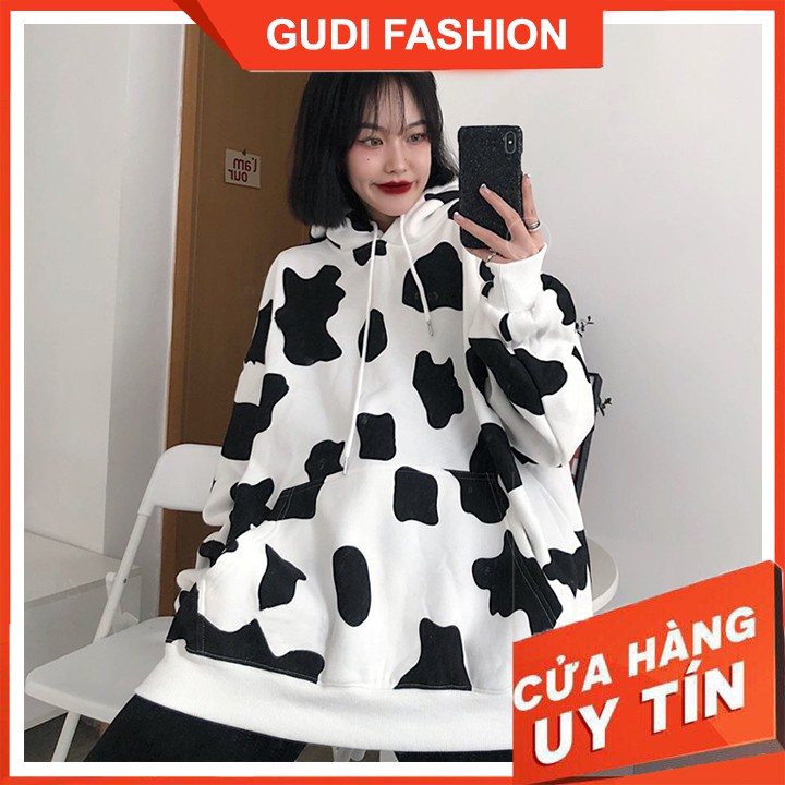 Áo Nỉ Hoodie Nữ Nam Bò Sữa Cao Cấp, Khoác Thun Nỉ - GUDI Chuyên Hàng Cao Cấp | BigBuy360 - bigbuy360.vn