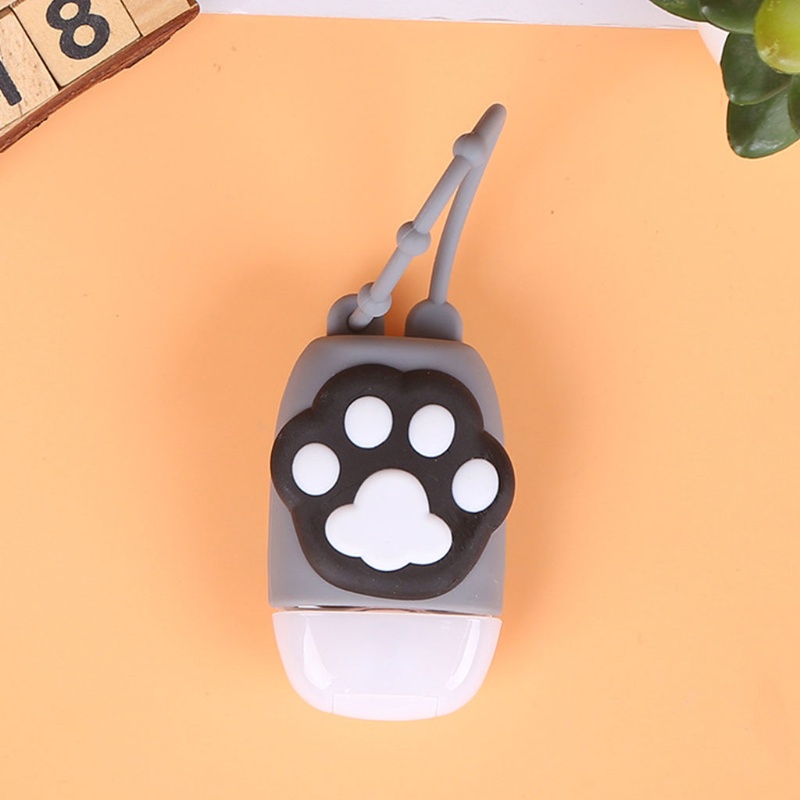 Set 20 Bình Rỗng Đựng Nước Hoa / Móc Khóa Bằng Silicon Hình Oval Hoạt Hình 30ml