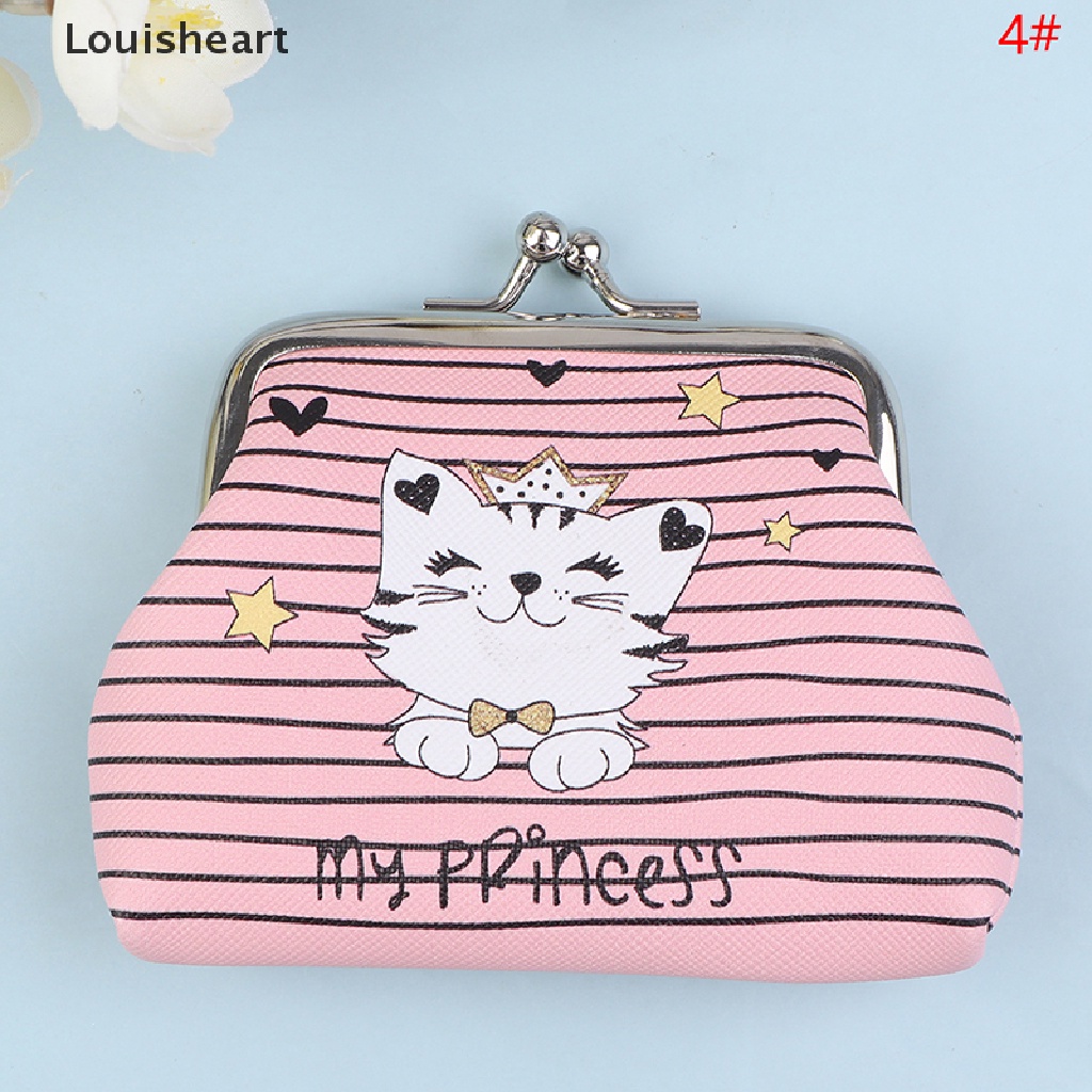 Ví Đựng Tiền Xu Louisheart In Hình Mèo Dễ Thương