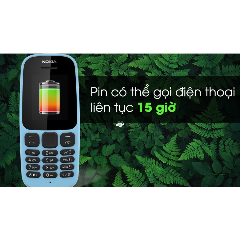 Nokia 105 1sim 2 sim mẫu mới nhất, Điện thoại nokia chính hãng có pin sạc, Bảo Hàng 12 tháng