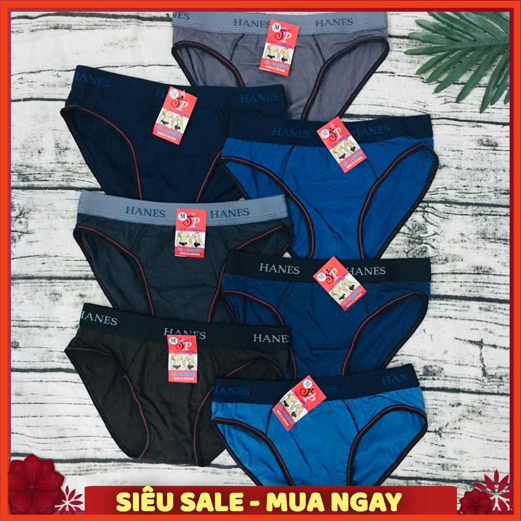 Combo 5 quần sịp quần lót tam giác nam 100%cotton An Phú mềm mịn co giãn