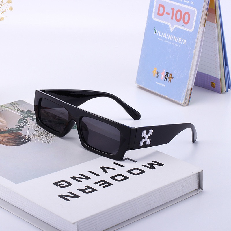 Mắt Kính Thời Trang Y2K Đính Chữ X Form Vuông 631 Phong Cách Ulzzang Siêu Xinh - Hazo
