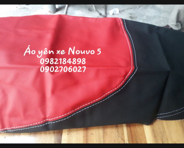 Áo yên xe Nouvo 5 tặng kèm bọc chân chống xe