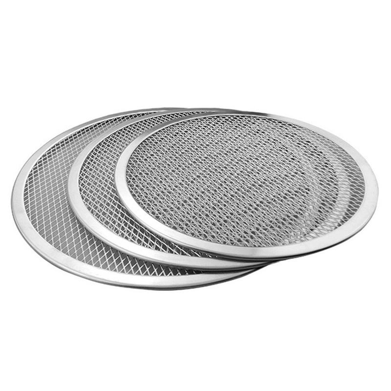 【Ready Stock】Round Pizza Oven Baking Tray Grate Nonstick Mesh Net(9 Inch)