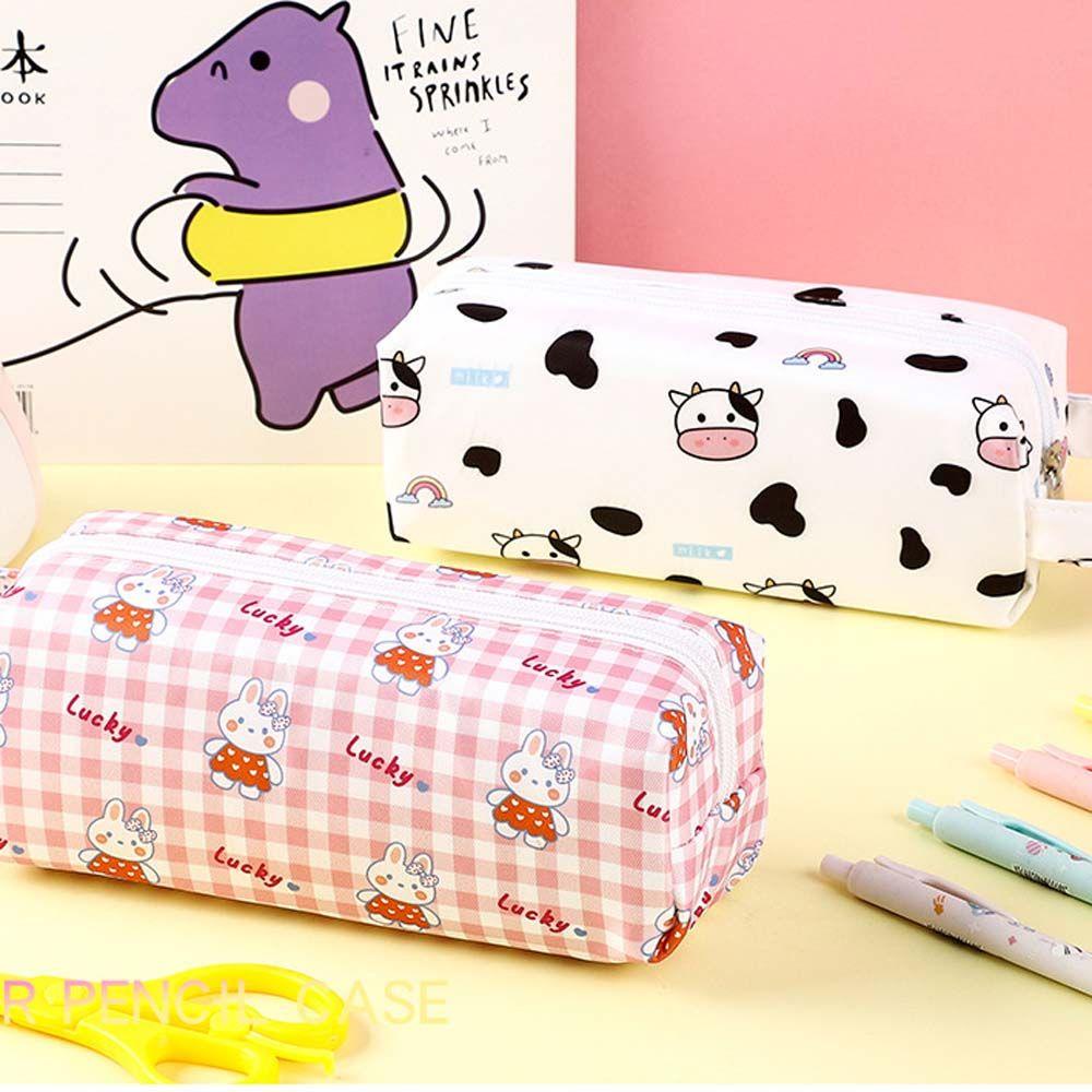 PEWANY Túi Đựng Bút Bằng Vải Canvas Dễ Thương Cho Học Sinh Ốp