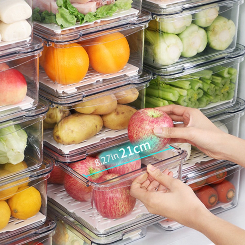 Hộp Nhựa Đựng Đồ Trong Suốt Có Thể Xếp Chồng Lên Nhau Tiện Dụng