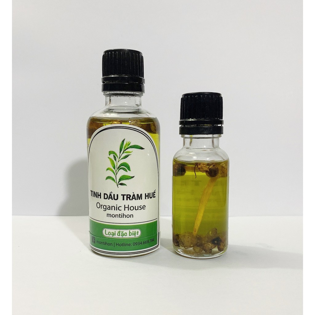 Tinh dầu tràm hoa nén nguyên chất Huế (Loại đặc biệt) 100ml - montihon organic house