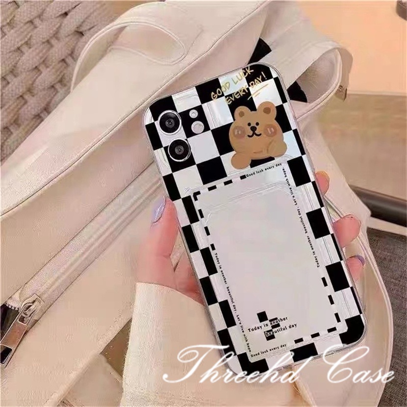 Ốp Điện Thoại Mềm Chống Sốc In Hình Gấu Dễ Thương Cho iPhone 14 13 12 11 Pro Max SE2020 X Xr Xs Max 8 7 6 6s Plus