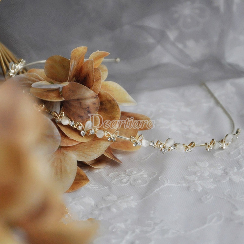 Cài tóc đính đá mắt mèo sang trọng thời trang