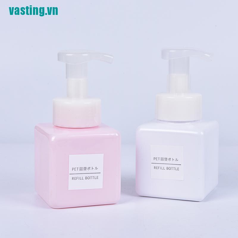 V☆Bình Tạo Bọt Sữa Rửa Mặt 250ml Tiện Dụng Mang Theo Du Lịch