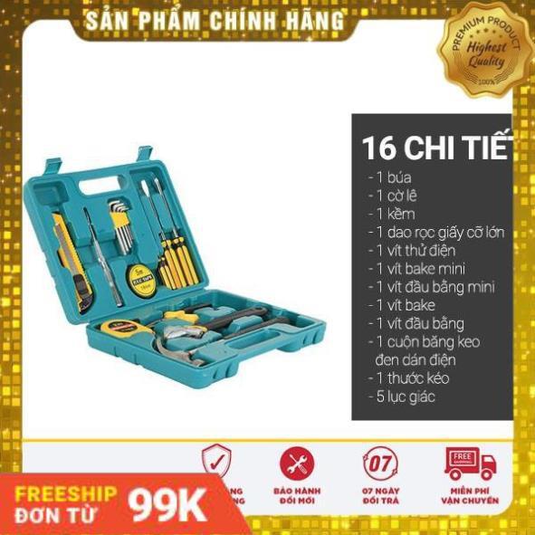 [Giảm 50%] Bộ dụng cụ sửa chữa đa năng cao cấp 16 món - BH 3 Tháng
