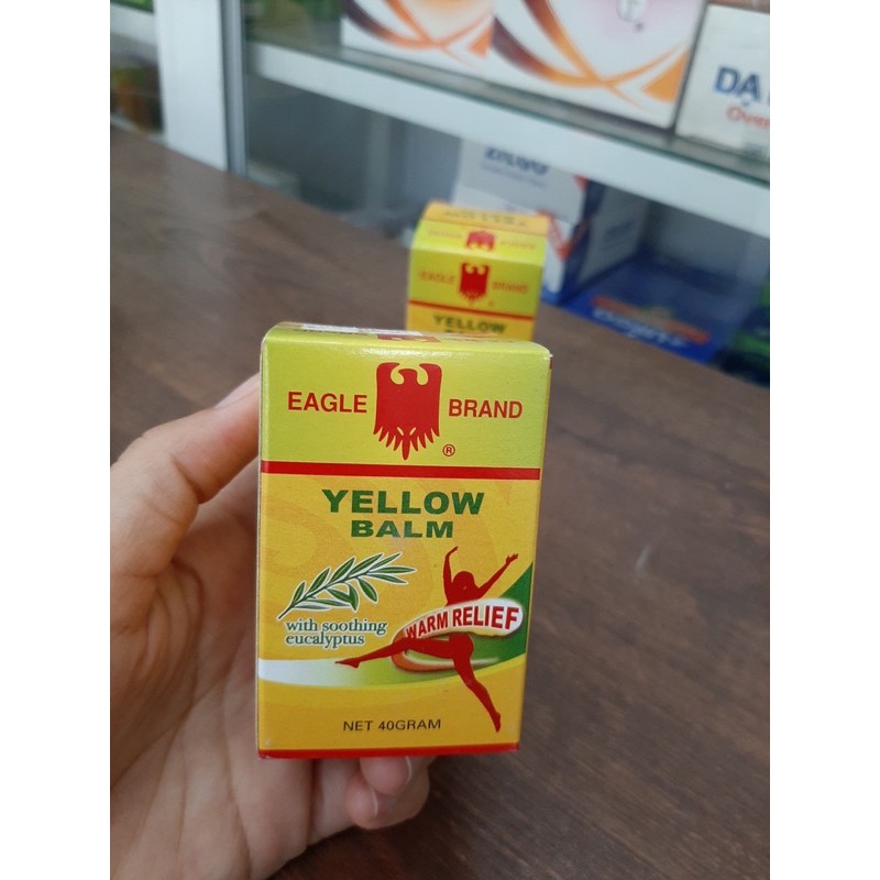 Dầu cù là Eagle Brand Yellow Balm 40g (dầu cao vàng con ó)