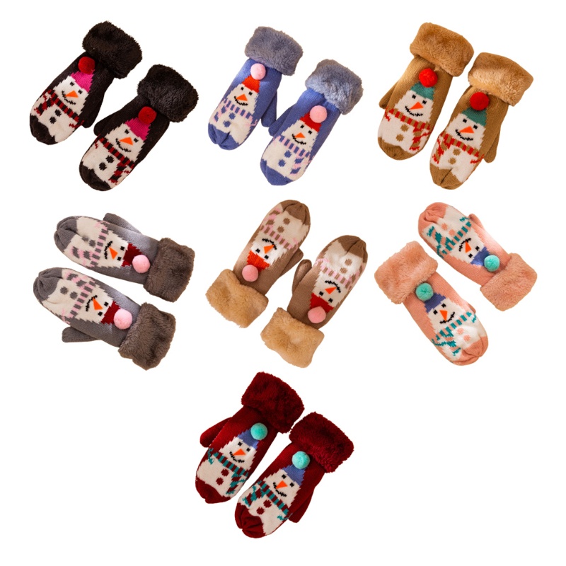 Găng Tay Dệt Kim Giữ Ấm Bảo Vệ Toàn Diện Thời Trang Mùa Đông