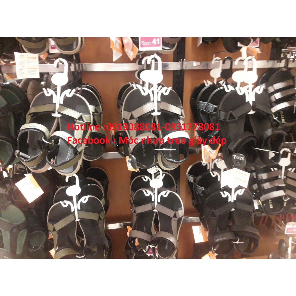 Combo 50 cái móc nhựa treo giày dép ,Móc treo dép