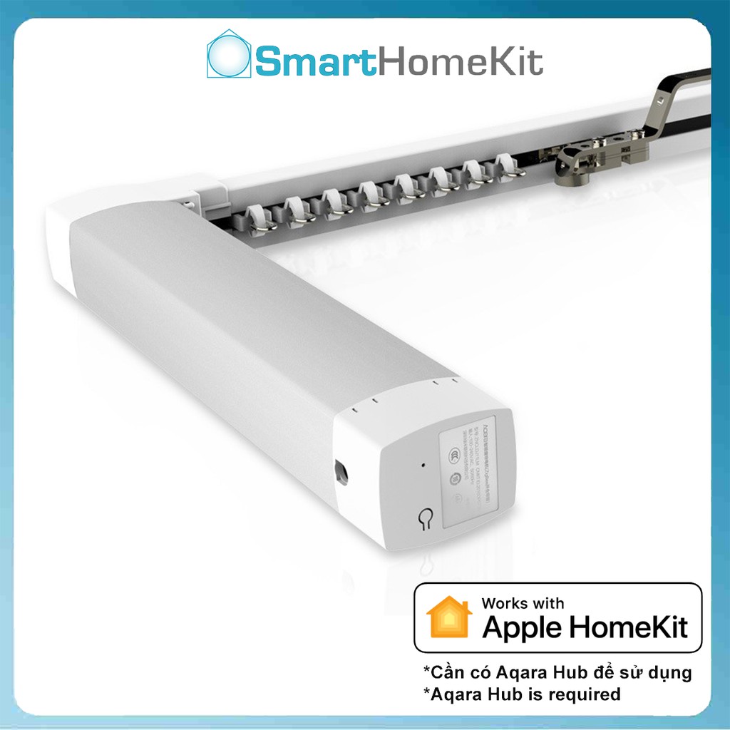 Động cơ rèm điện Aqara - Tương thích HomeKit, kéo tối đa 60kg rèm
