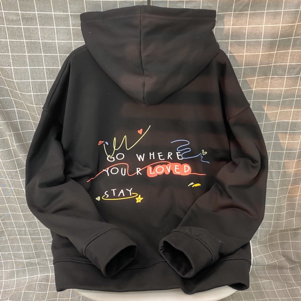 Áo Khoác Hoodie Zip STAY Form Rộng Vải Nỉ Bông Phong Cách Ulzzang