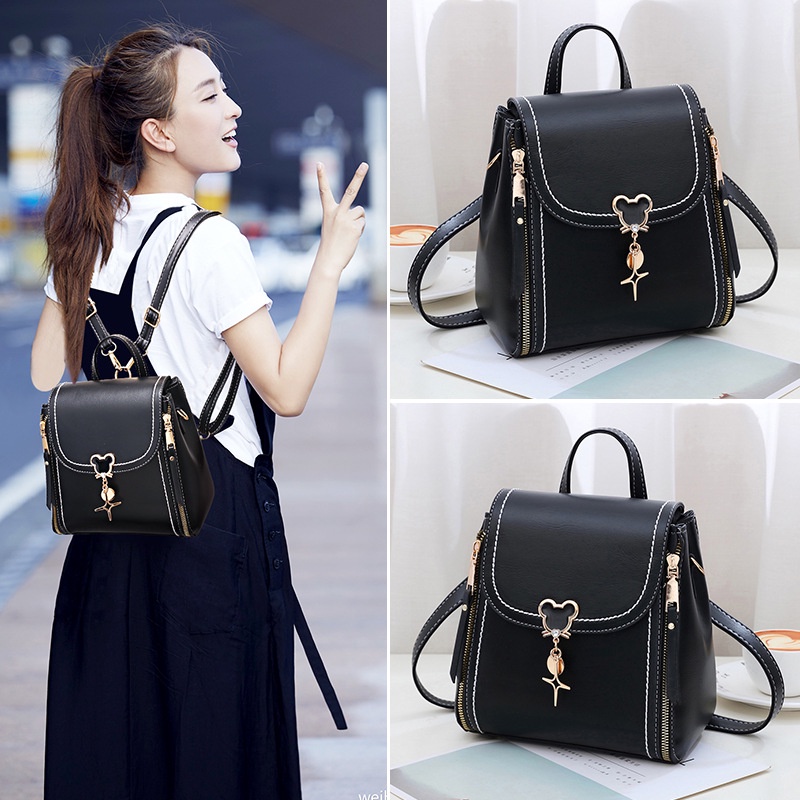 Balo da PU CHUWANGLIN mini thời trang xinh xắn cho nữ