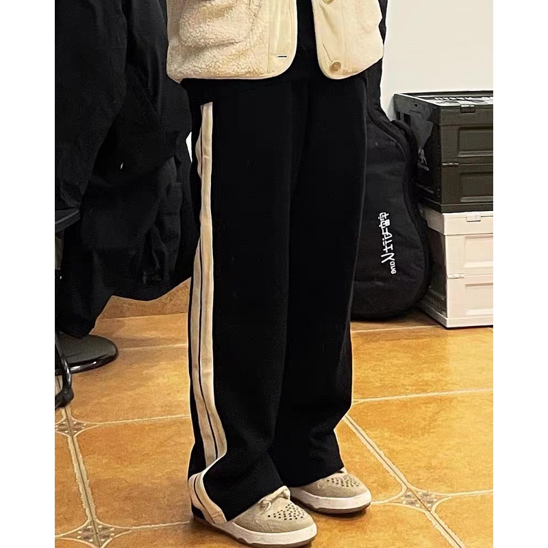 Quần Thể Thao Nữ Dài Ống Rộng Thời Trang Hàn