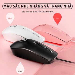 Chuột máy tính có dây TEKKIN G9 giá rẻ gaming văn phòng 1200DPI công thái học làm việc và chơi game cho pc laptop