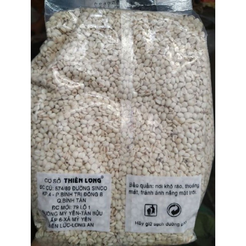 1kg hạt bobo (hạt ý dĩ) thiên long nguyên hạt dẻo