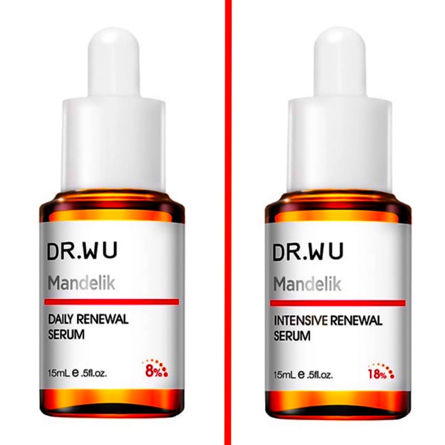 Serum Dr.wu Mandelic acid 8% (plus),18% giúp hỗ trợ giảm mụn ẩn, giảm thâm, đều màu da drwu